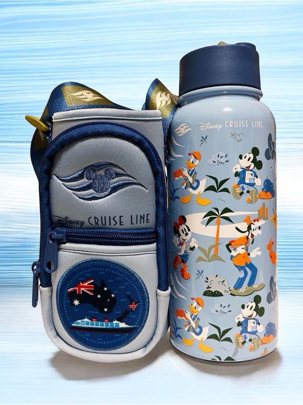 Disney Cruise Line Australian & New Zealand Water Bottle & Carrier